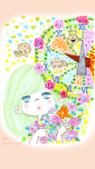 水森亜土 mystical girl