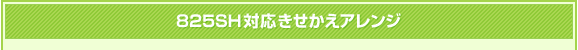 825SH�Ή����������A�����W